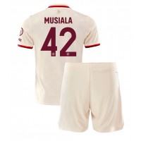 Camisa de time de futebol Bayern Munich Jamal Musiala #42 Replicas 3º Equipamento Infantil 2024-25 Manga Curta (+ Calças curtas)